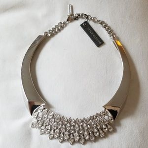 NWT Vince Camuto Statement Bib Crystal Necklace